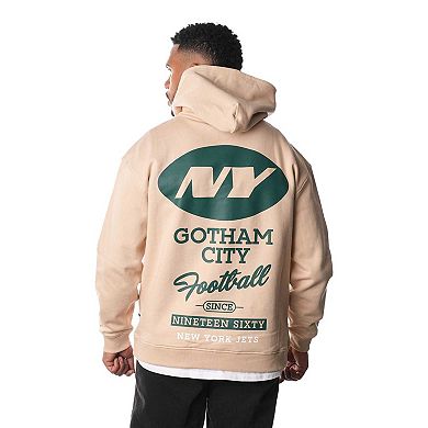 Unisex The Wild Collective Cream New York Jets Fleece Pullover Hoodie