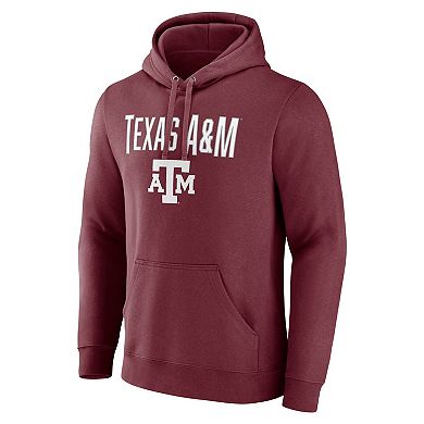 Men's Fanatics Maroon Texas A&M Aggies Team Lockup Pullover Hoodie