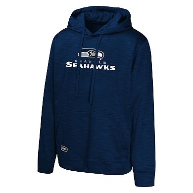 Men's College Navy Seattle Seahawks Streak Fleece Pullover Hoodie