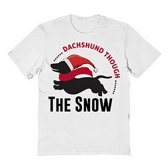 Men's Dog Dachshund Christmas Graphic Tee