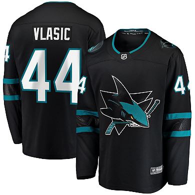 Men's Fanatics Marc-Edouard Vlasic Black San Jose Sharks Premier Breakaway Player Jersey