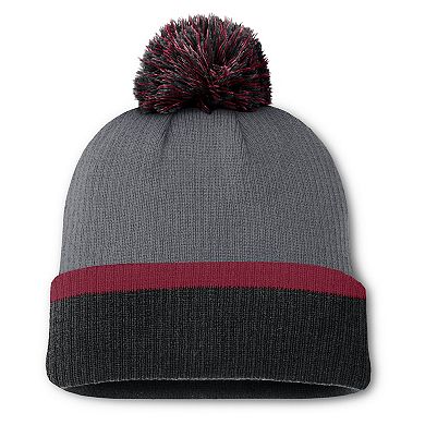 Women's Fanatics Charcoal Colorado Avalanche Cuffed Knit Hat with Pom