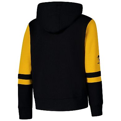 Youth Black Pittsburgh Penguins Face Off Full-Zip Hoodie