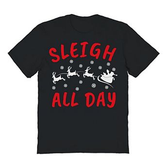 Men's Sleigh All Day Christmas Graphic Tee