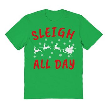 Men's Sleigh All Day Christmas Graphic Tee