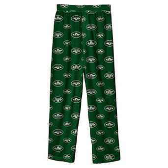 Youth Green New York Jets Team Color Printed Pajama Pants