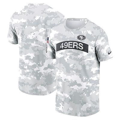 Men s Nike Arctic Camo San Francisco 49ers 2024 Salute To Service Performance T Shirt