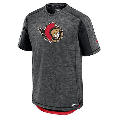Men's Fanatics Black Ottawa Senators Authentic Pro Rink Tech T-Shirt