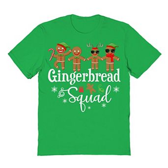 Men's Gingerbread Squad Christmas Graphic Tee