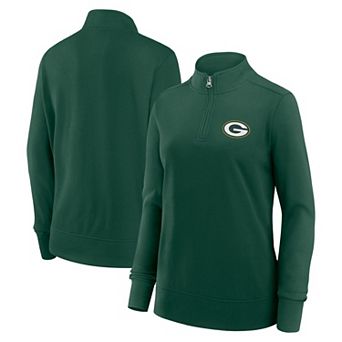 Women's Green Green Bay Packers Velocity Quarter-Zip Jacket