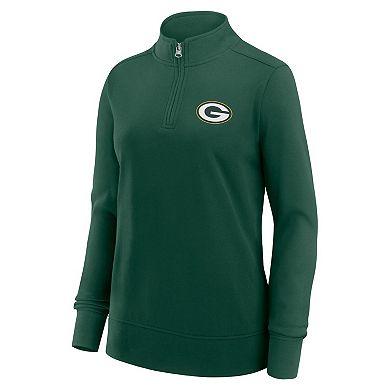 Women's Green Green Bay Packers Velocity Quarter-Zip Jacket