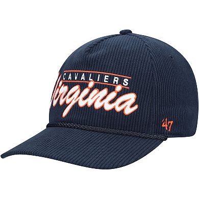 Men's '47 Navy Virginia Cavaliers Gridiron Double Header Hitch Adjustable Hat