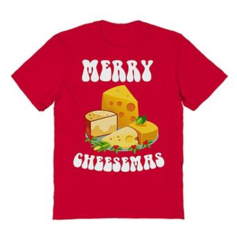 Men's Merry Cheesemas Christmas Graphic Tee
