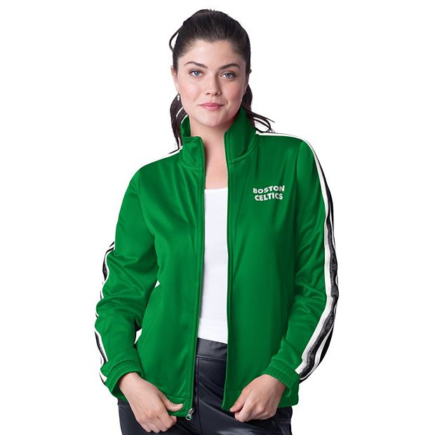 Women s G III 4Her by Carl Banks Kelly Green Gray Boston Celtics Rebel Sequin Bling Full