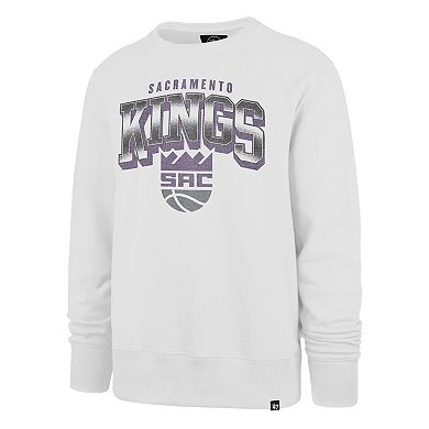 Men's '47 White Sacramento Kings Spotlight Headline Pullover Sweatshirt