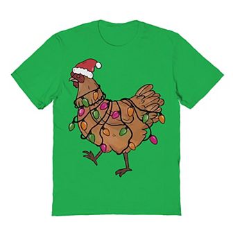 Men's Light Hen Christmas Graphic Tee