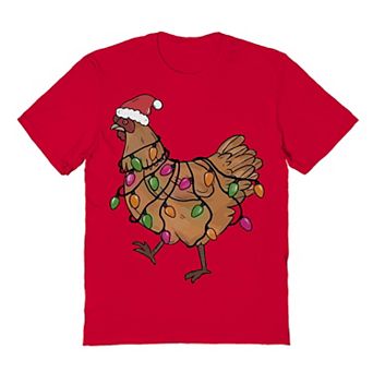 Men's Light Hen Christmas Graphic Tee
