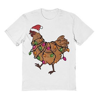 Men's Light Hen Christmas Graphic Tee
