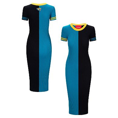 Women's STAUD Teal/Black Jacksonville Jaguars Colleen Dress
