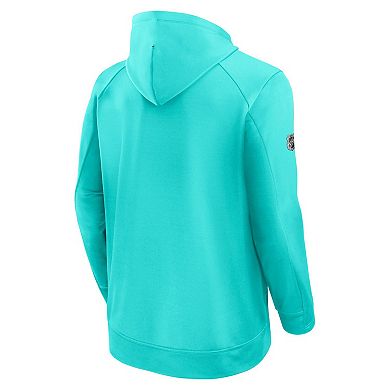 Men's Fanatics Blue Seattle Kraken Authentic Pro Rink Fleece Pullover Hoodie