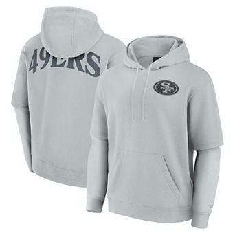 Unisex Fanatics Gray San Francisco 49ers Sleek Elements Pullover Hoodie