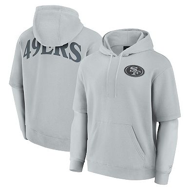 Unisex Fanatics Gray San Francisco 49ers Sleek Elements Pullover Hoodie