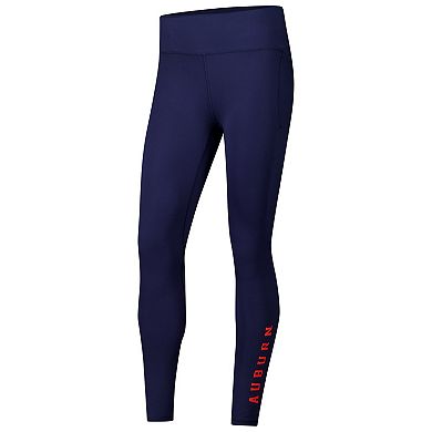 Women's Under Armour Navy Auburn Tigers Meridian Luxe Performance Leggings
