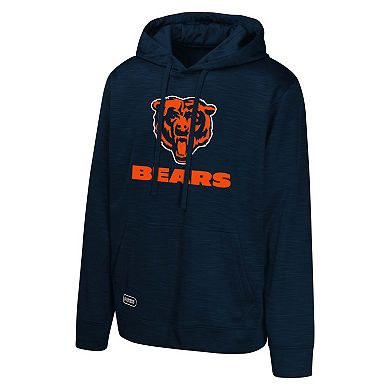 Men's Navy Chicago Bears Streak Fleece Pullover Hoodie