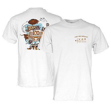 Unisex Blue 84 White Texas Longhorns First SEC Game Matchup T-Shirt