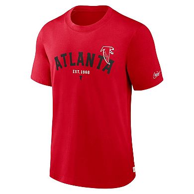Men's Nike Red Atlanta Falcons Rewind Slogan T-Shirt