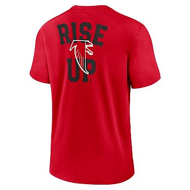 Men's Nike Red Atlanta Falcons Rewind Slogan T-Shirt