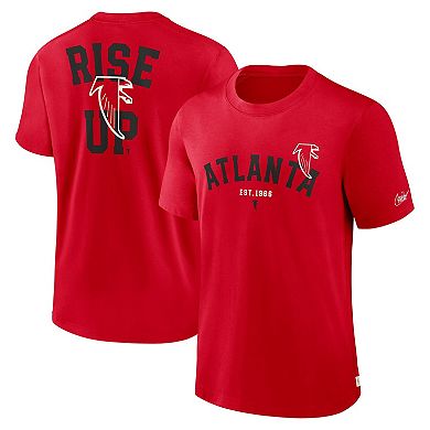 Men's Nike Red Atlanta Falcons Rewind Slogan T-Shirt