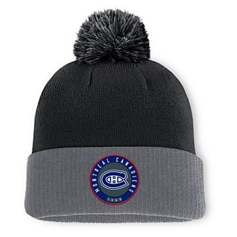 Men's Fanatics Black Montreal Canadiens Cuffed Knit Hat with Pom
