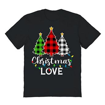 Men's Love Trees Christmas Graphic Tee