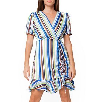 Multi Color Ruched Dress