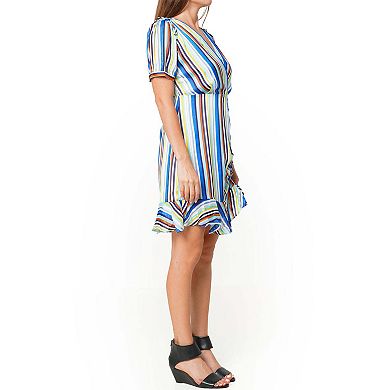 Multi Color Ruched Dress