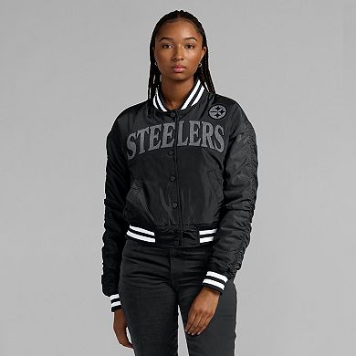 Women's Fanatics Black Pittsburgh Steelers Elements Wave Full-Snap Jacket