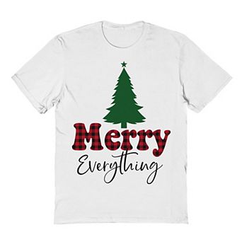Men's Merry Everything Tree Christmas Graphic Tee