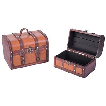 Decorative Leather Treasure Boxes