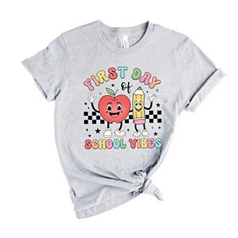First Day School Vibes Short Sleeve Graphic Tee