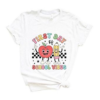 First Day School Vibes Short Sleeve Graphic Tee