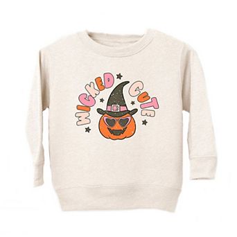 Wicked Cute Pumpkin Toddler Graphic Sweatshirt