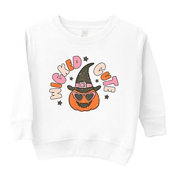 Wicked Cute Pumpkin Toddler Graphic Sweatshirt