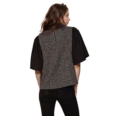 Pleated Sleeve Top