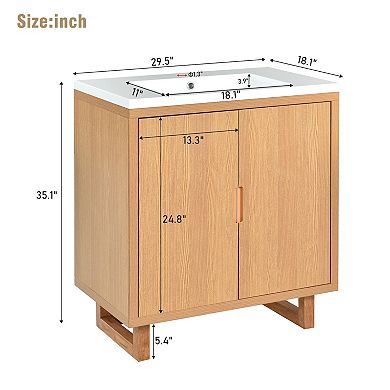 Merax 30" Bathroom Vanity Set With Sink