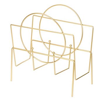 Metal Modern Decorative Floor Magazine Book Rack Storage Holder