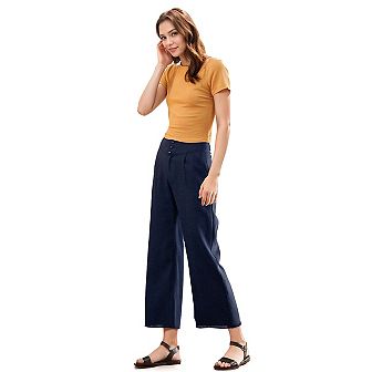 Women's Fringe Hem Cropped Pants