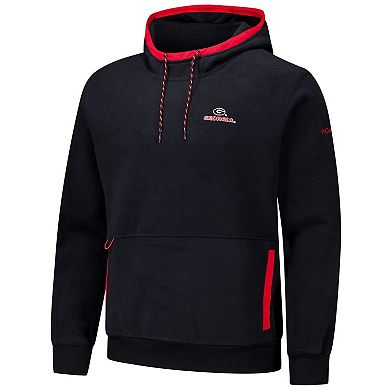 Men's Columbia Black Georgia Bulldogs Flanker Fleece Pullover Hoodie