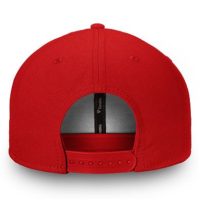 Men's Fanatics Red Detroit Red Wings Core Primary Logo Snapback Hat