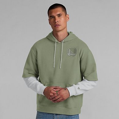 Men's Fanatics Olive Golden State Warriors Elements Sleek Pullover Hoodie